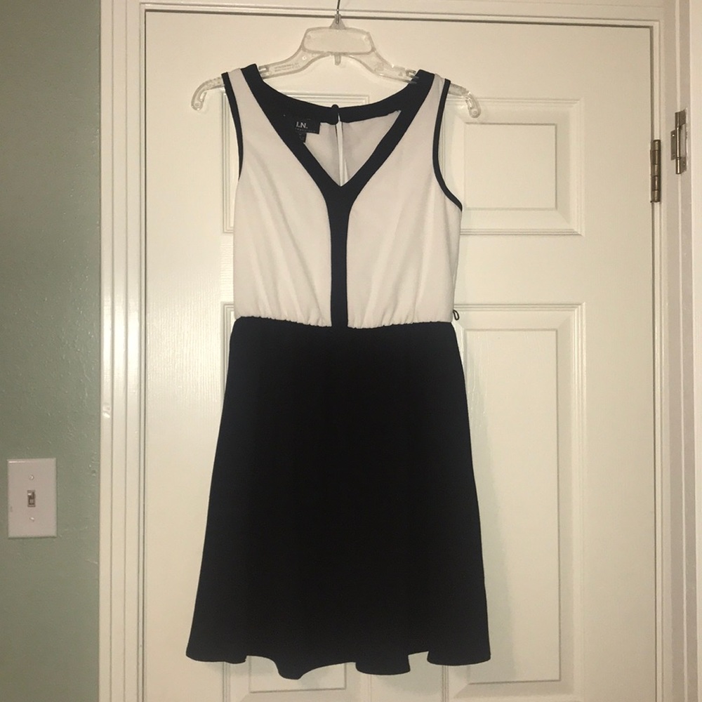 Black and white dress